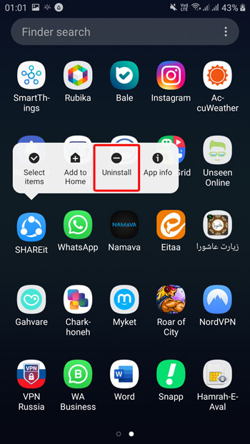 App löschen Android 10 vollständig, Programm deinstallieren