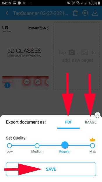Beste Dokumenten-Scanner-App Android kostenlos Scannen